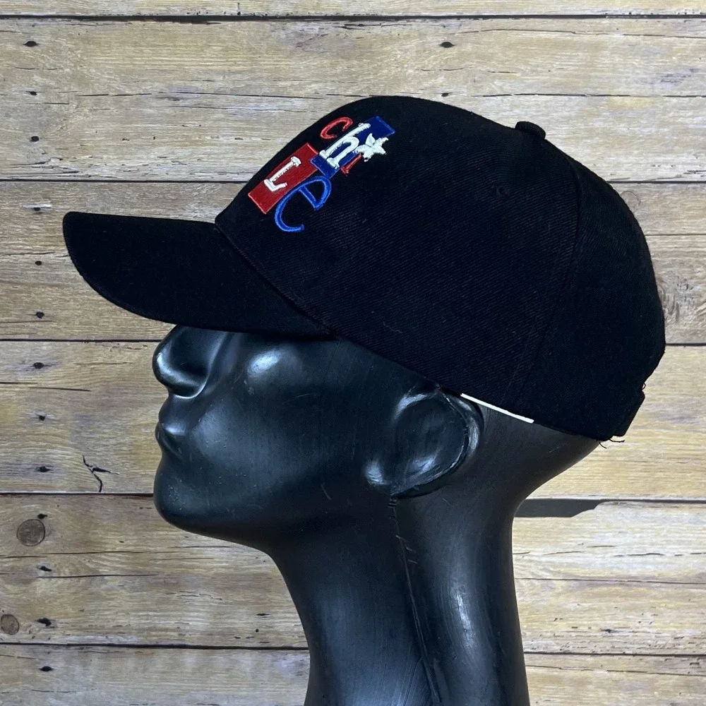 Chile Souvenir Baseball Cap Black Embroidered Adjustable Hat One Size‎ Fits All